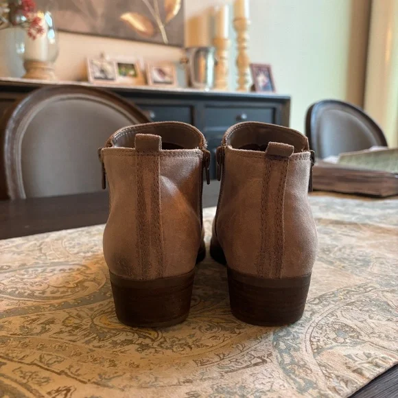 Ankle Booties - Carlos Santana - Tan Suede - SZ. 9 - Picture 7 of 8